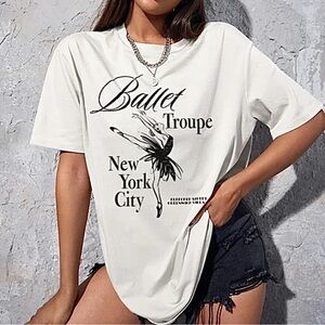 Zoe + Liv New York City Ballet Troupe Graphic Tee Shirt Size XXL NWT